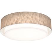AFX Sanibel 32" Wide LED Flush Mount Drum Ceiling Fixture Jute / White