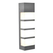 AFX State Single Light 17" Tall LED Outdoor Wall Sconce Textured Grey