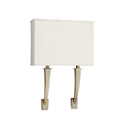 AFX Sheridan 18" Tall ADA Commercial LED Bathroom Sconce with Acrylic Shade Champagne / Cream Linen