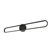 AFX Sienna 35" Wide LED Bath Bar Black / White