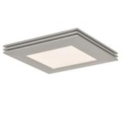AFX Sloane Single Light 15" Wide Integrated LED Flush Mount Square Ceiling Fixture Satin Nickel