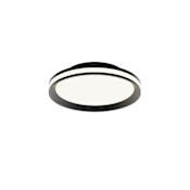 AFX Sona 12" Wide LED Semi-Flush Drum Ceiling Fixture Black / White