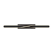 AFX Twist 36" Wide LED Bath Bar Black