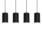AFX Tyke 4 Light 36" Wide Linear Pendant Black