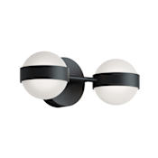 AFX Verona 2 Light 14" Wide LED Vanity Light Black