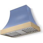 AGA Cascade Series 600 CFM 36 Inch Wide Wall Mounted Range Hood with 3 Speeds and Made in America Carnaby Blue