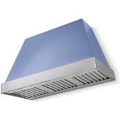 AGA Euclid Series 1,200 CFM 48 Inch Wide Wall Mounted Range Hood with Dishwasher Safe Filters Carnaby Blue