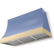 AGA Marquee Series 1,200 CFM 48 Inch Wide Wall Mounted Range Hood with Push Button Controls Carnaby Blue