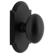 Ageless Iron Aeg Non-Turning One-Sided Dummy Door Knob with Vault Rose Black Iron