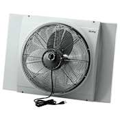 Air King 26-3/4 Inch 3560 CFM Whole House Window Mounted Fan with Storm Guard Housing from the Window Fans Collection na