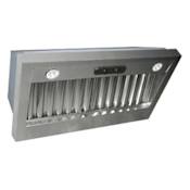 Air King 400 - 1200 CFM 48 Inch Wide Range Hood Liner with Dual Halogen Lighting and Stainless Steel Baffle Filters from the Professional Collection Stainless Steel