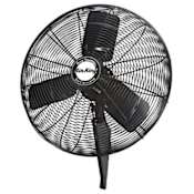 Air King 24 Inch Wide 2280-5030 CFM 3-Speed Oscillating Wall Mounted Fan Black