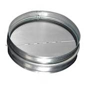 Air King 6 Inch Spring Loaded Round Metal Back Draft Damper with Gasket na