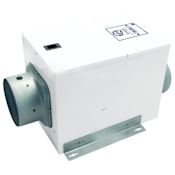 Air King 120 CFM 1.6 Sones Wall or Ceiling Mounted HVI Certified Fresh Air Machine with Humidity & Temperature Controller White