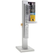 Alarm Lock Trilogy T3 2000-User Narrow Stile Electronic Digital Keypad Outside Trim with Latch - Reversible Handing Satin Chrome