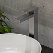 ALFI brand Tall Square Single Lever Bathroom Faucet Brushed Nickel