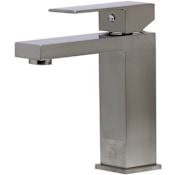 ALFI brand Square Single Lever Bathroom Faucet Brushed Nickel