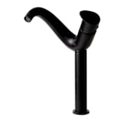 ALFI brand Wave 1.2 GPM Single Hole Extended Bathroom Faucet Black Matte