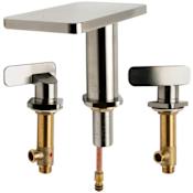 ALFI brand 1.2 GPM Widespread Bathroom Faucet Brushed Nickel