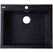 ALFI brand Alfi Trade 23-5/8" Drop In Single Basin Granite Composite Kitchen Sink Black