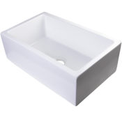ALFI brand 30" Single Basin Thick Wall Farmhouse Fireclay Kitchen Sink White