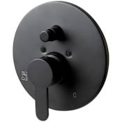 ALFI brand 7-1/8" Wide Mixing Valve Black Matte