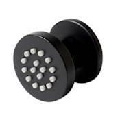 ALFI brand Single Function Round Brass Body Spray Black Matte