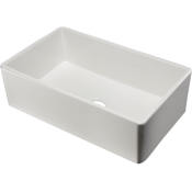 ALFI brand 33" Farmhouse Single Basin Fireclay Kitchen Sink White