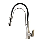 ALFI brand 1.8 GPM Single Hole Pre-Rinse Faucet Pull-Down Kitchen Faucet Brushed Nickel