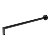 ALFI brand 19-3/4" Wide Rounded Shower Arm Black Matte