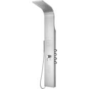 ALFI brand Alfi Trade Thermostatic Shower Panel with Hand Shower, Bodysprays, Hose, and Valve Trim Brushed Stainless Steel