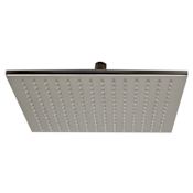 ALFI brand 1.8 GPM Single Function Rain Shower Head with Multi Color LED Lighting Technology Brushed Nickel