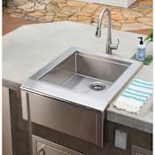 Alfresco 24 Inch Wide Built-In Sink from the Versa Series Stainless Steel