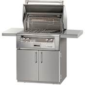 Alfresco 55000 Total BTU 30 Inch Wide 2 Burner Liquid Propane Outdoor Grill on Cart Stainless Steel