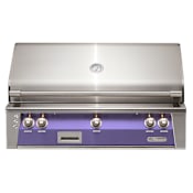 Alfresco 93,300 BTU 42 Inch Wide Liquid Propane Built-In Grill with 5 Burners and Sear Zone Blue Lilac