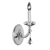 Allegri Floridia 1 Light Wall Sconce Polished Chrome