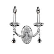 Allegri Floridia 2 Light Wall Sconce Polished Chrome