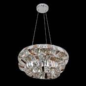 Allegri Gehry 6 Light 17-11/16" Wide Crystal Pendant Chrome / Mixed Firenze