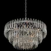 Allegri Pandoro 9 Light 27" Wide Chandelier Chrome