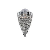 Allegri Mira 20" Tall Wall Sconce with Firenze Crystal Chrome