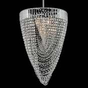 Allegri Mira 21" Wide Pendant with Firenze Crystal Chrome