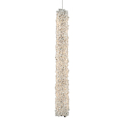 Allegri Lina 2" Wide LED Crystal Mini Pendant Chrome