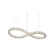 Allegri Lina 48" Wide LED Abstract Chandelier with Firenze Crystal Chrome
