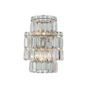 Allegri Livelli 2 Light 12" Tall Wall Sconce Polished Chrome