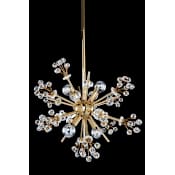 Allegri Shorecrest 6 Light 13" Wide Crystal Multi Light Pendant 18K Gold / Clear Firenze