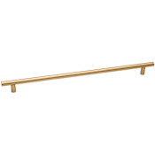 Alno Vita Bella 24" Center to Center Euro Modern Smooth Bar Appliance Handle / Appliance Pull with Round Feet Champagne