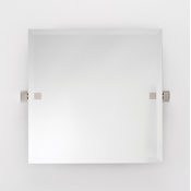 Alno Mirrors 24" W x 24" H Square Frameless Bathroom Wall Mirror N/A