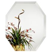 Alno Mirrors 21-1/4" W x 28-3/4" H Geometric Frameless Bathroom Wall Mirror N/A