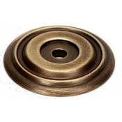 Alno Venetian 1-3/8 Inch Diameter Cabinet Knob Backplate Antique English Matte