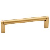 Alno Alta Moda 3-1/2" Center to Center Modern Smooth Round Cabinet Handle / Drawer Pull Champagne
